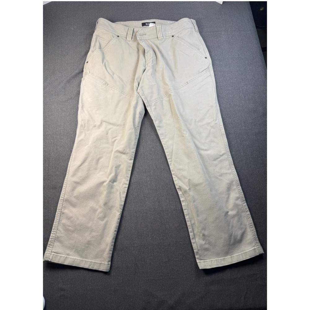 5.11 Tactical Men's Utility‎ Work Pants Size 38x30 Beige Cotton Blend